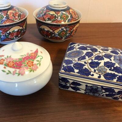 Ceramic Trinket Containers 