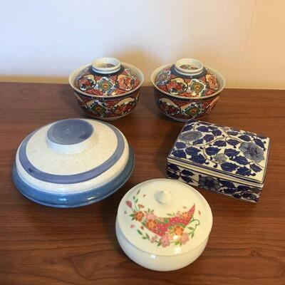 Ceramic Trinket Containers 
