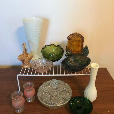 Vintage Colorful Glass Lot (28)