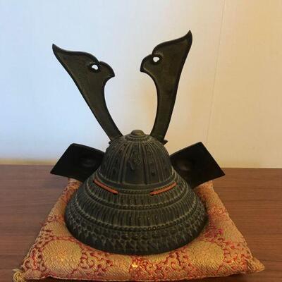 Vintage Decorative Ceremonial Japanese Samurai Kabuto Helmet (29)