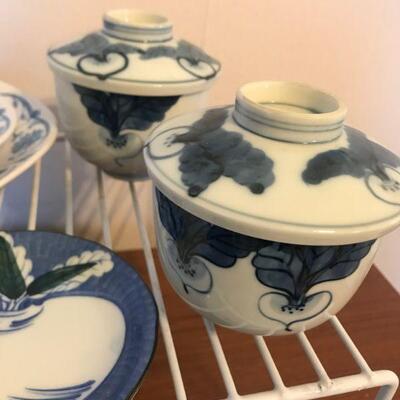 Mixed Blue Floral Japanese Serving Lot - Noritake China (36)