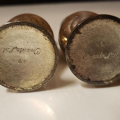 Lot 162: Silverplate Salt & Pepper and Serving Spoon