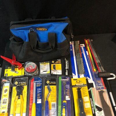 Lot 12 - New Hardware and Tools with Bag
