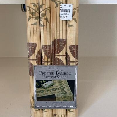 Set of 4 Bamboo Placemats B