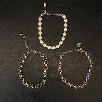 3pc Crystal Bracelet Set