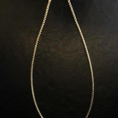 Fashion 24” Gold Tone Twisted Link Chain