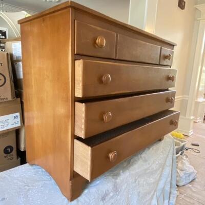 Maple 4 Drawer Dresser