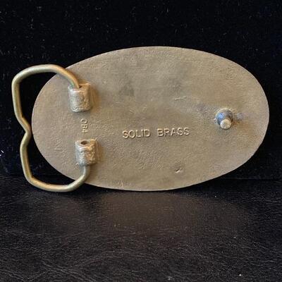 3.5” Solid Brass FD Belt Buckle 