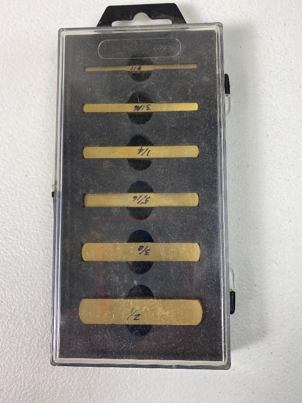 Lot 31 s Precision Brass Setup Bars 6 pc 1/8”1/2” Woodworking