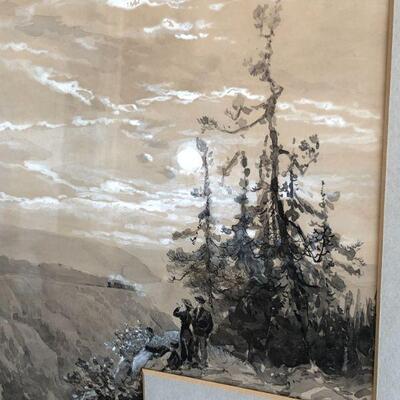 1882 Granville Perkins (1830â€“1895) Original Signed Pair of Paintings