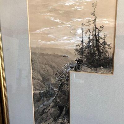 1882 Granville Perkins (1830â€“1895) Original Signed Pair of Paintings
