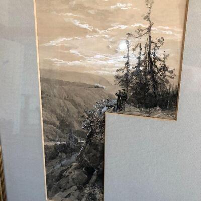 1882 Granville Perkins (1830â€“1895) Original Signed Pair of Paintings