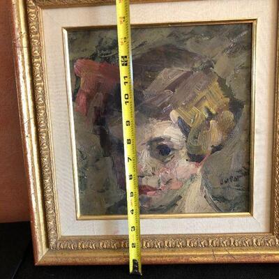Joseph Morris Raphael (1869-1950) Painting Study of His Daughter Johanna