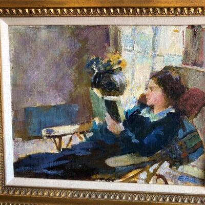 Edith Park Truesdell (1888-1986) Signed Original Painting Portrait of Mrs Alverez
