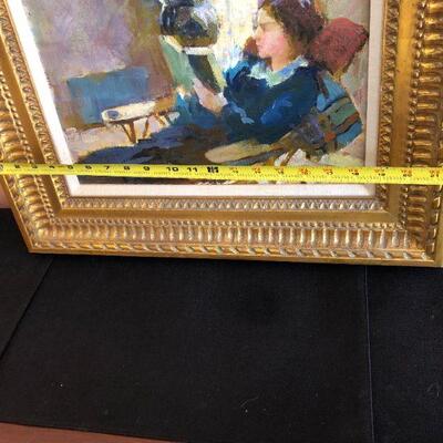 Edith Park Truesdell (1888-1986) Signed Original Painting Portrait of Mrs Alverez
