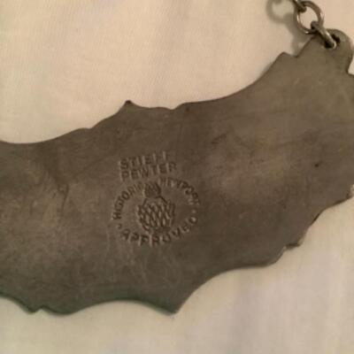 STEIFF PEWTER LIQUOR TAGS