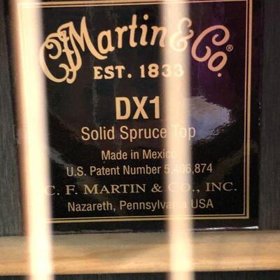 C.F. Martin & Company DX1 Solid Spruce Acoustic Guitar and Case