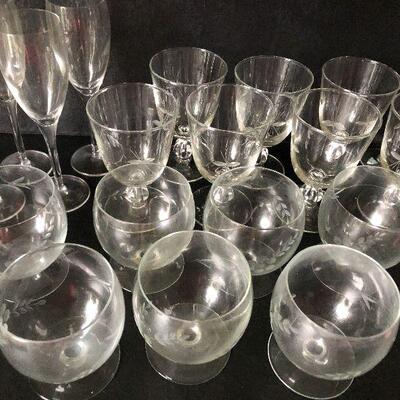 O127: Etched Glassware