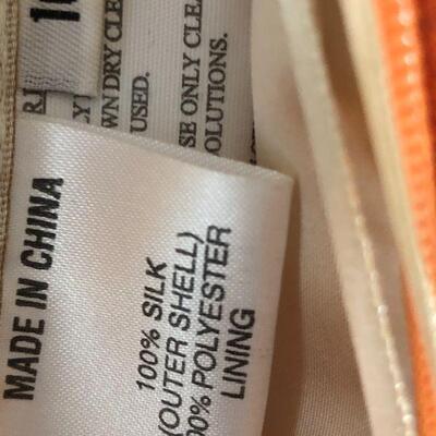 Stephen Yearick Couture Silk Gown in Beautiful Peach Color Size 10