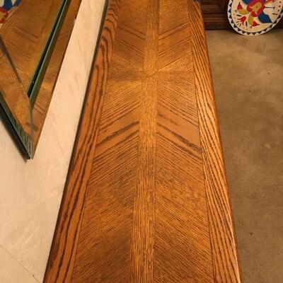 Vintage Large Oak Buffet Table (62)