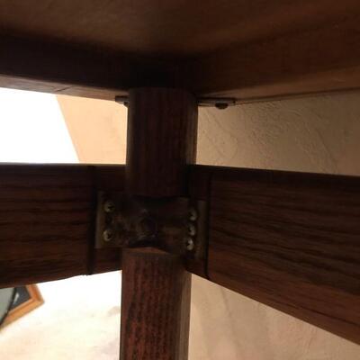 Vintage Large Oak Buffet Table (62)