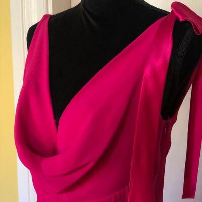 Escada Couture Made in Germany Deep Pink Gown Size 10 US