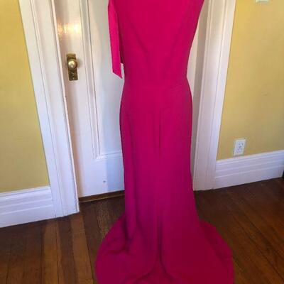 Escada Couture Made in Germany Deep Pink Gown Size 10 US