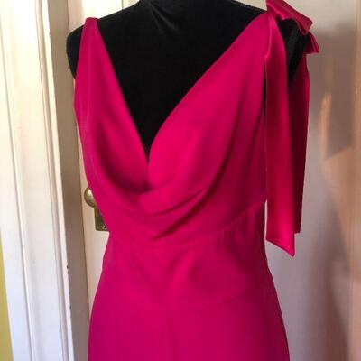 Escada Couture Made in Germany Deep Pink Gown Size 10 US