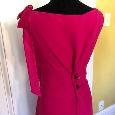 Escada Couture Made in Germany Deep Pink Gown Size 10 US