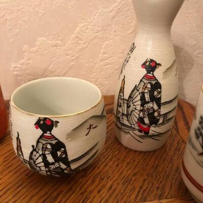 Vintage  Mix of Japanese Sake Cups and Misc (66)