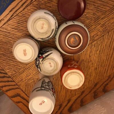 Vintage  Mix of Japanese Sake Cups and Misc (66)