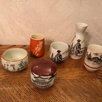Vintage  Mix of Japanese Sake Cups and Misc (66)