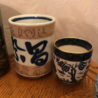 Vintage Mix lot of Japanese Sake Cups and Misc (68)