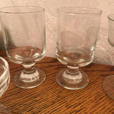 Vintage Mix Group of Clear Crystal Stemware Dessert Cups (69)