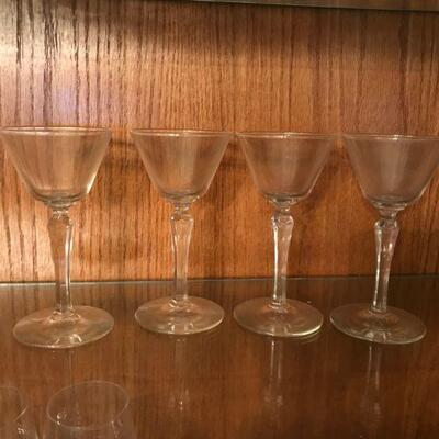 Vintage Mix Group of Clear Crystal Stemware Dessert Cups (69)