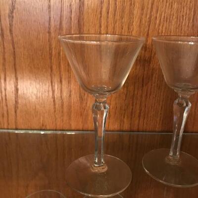 Vintage Mix Group of Clear Crystal Stemware Dessert Cups (69)
