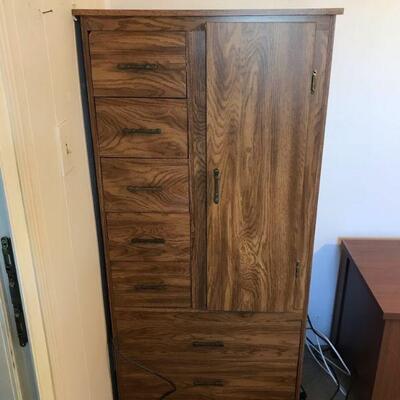 Vintage Wood Multi-drawer Cabinet (72)