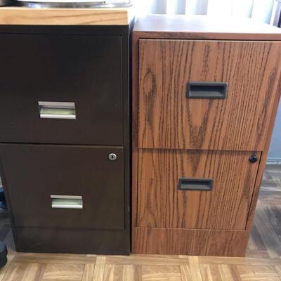 Vintage Two Drawer Filing Cabinets - 4 Total (83)