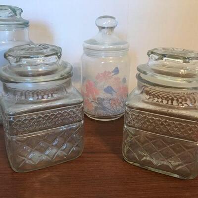 Mixed Variety of Clear Glass Jars (89)
