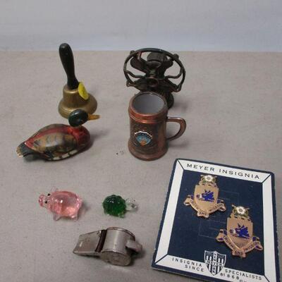 Lot 133 - Miniature Items - Pencil Sharpener & Figures