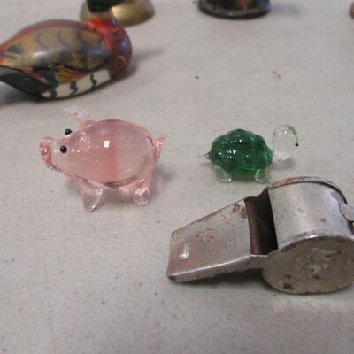 Lot 133 - Miniature Items - Pencil Sharpener & Figures