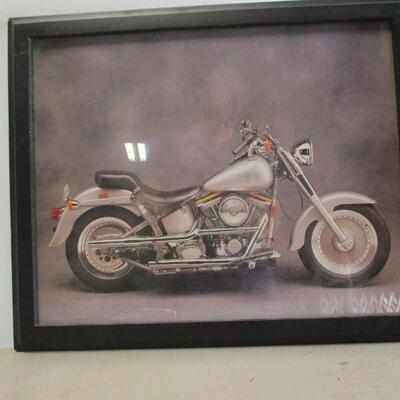 Lot 137 - Harley Davidson Motorcycle Picture