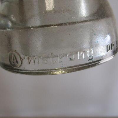 Lot 141 - Armstrong & Whitall Glass Insulator