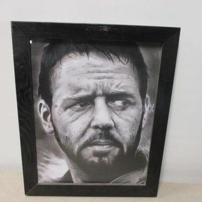 Lot 173 - Local Artist Framed Drawing Russel Crowe 'Gladiator'