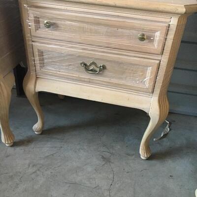 Blonde nightstands or end tables