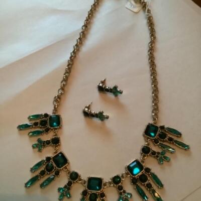 IMAN EMERALD RS NECKLACE EARRINGS