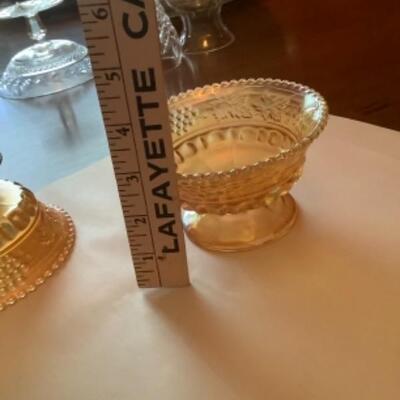 MARIGOLD DISH + NORTHWOOD DISHES X 2