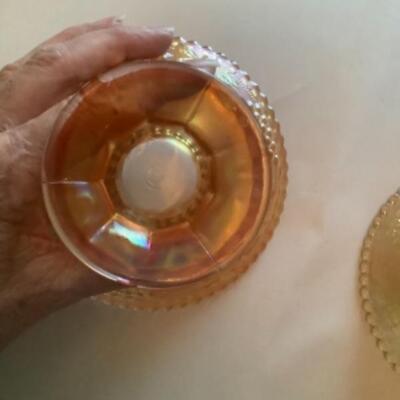 MARIGOLD DISH + NORTHWOOD DISHES X 2