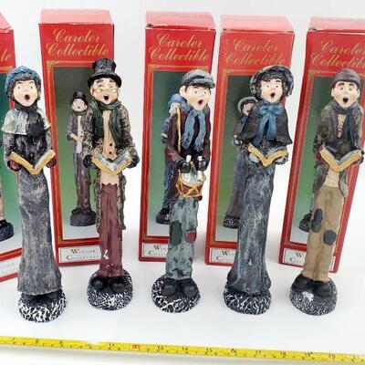 5 CAROLER COLLECTABLE FIGURINES