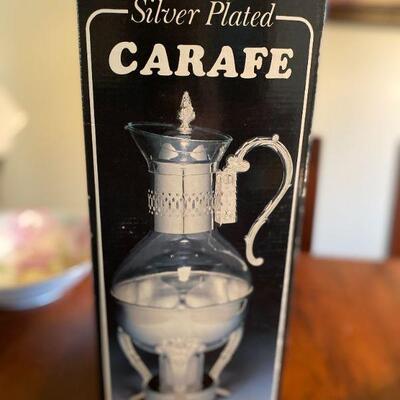 New In Box Silver Plated Carafe Coffee Tea Service 